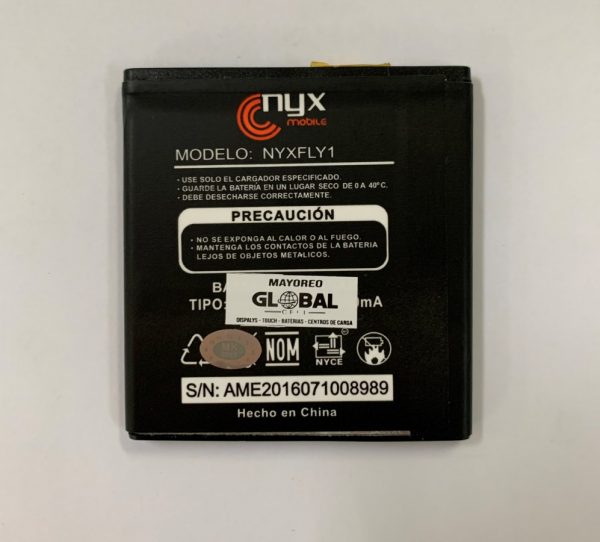 BATERIA NYX FLY 1 NYX1300A56X53 1300MAH - Globalcell